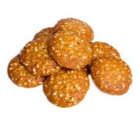 Печенье сдобное Грильяжные пуговки с кунжутом