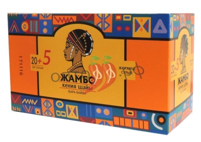 Чай Жамбо черный байховый  25пак Казахстан