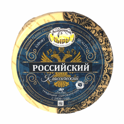Сыр "Российский классический" 50% цилиндр Кобрин